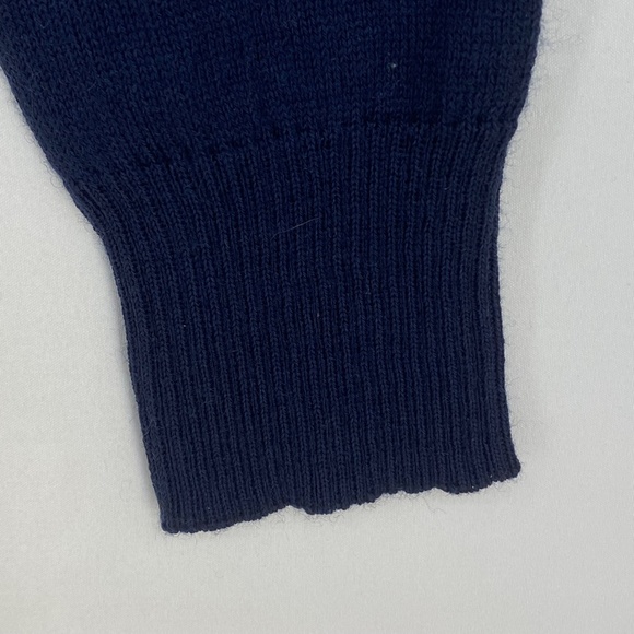 Charter Club Womens XS V-Neck Button Front Cardigan Merino Wool Blend Navy Blue - Picture 5 of 12